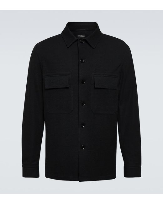 Z Zegna Wool and cotton overshirt