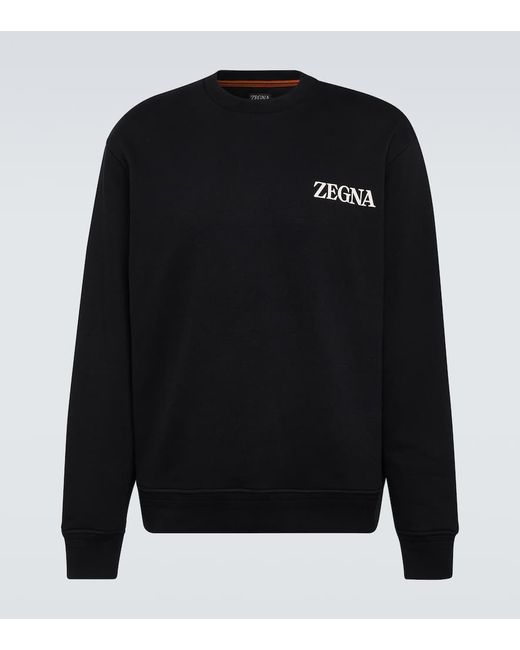 Z Zegna Logo cotton jersey sweatshirt