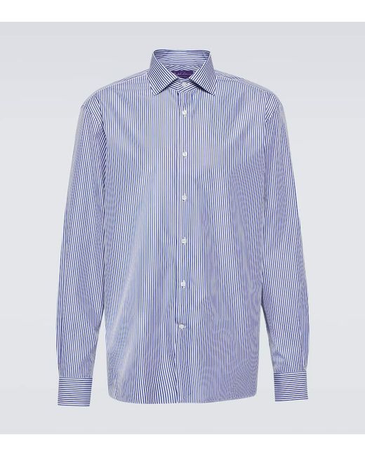 Ralph Lauren Purple Label Aston striped cotton shirt