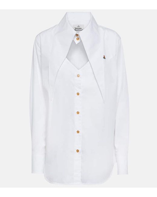 Vivienne Westwood Cut-out cotton shirt