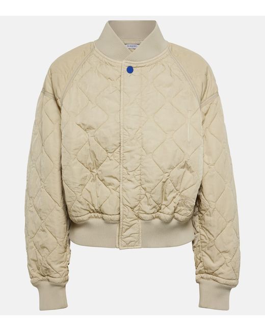 Burberry Quilted oversized bomber jacket