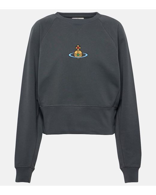 Vivienne Westwood Athletic cropped cotton jersey sweatshirt