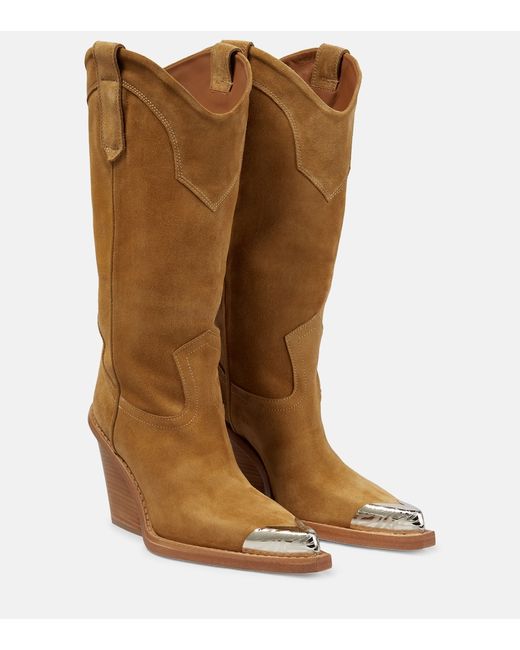 Paris Texas Dakota suede cowboy boots