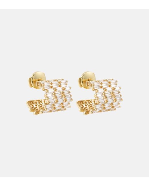 Suzanne Kalan 18kt earrings with diamonds