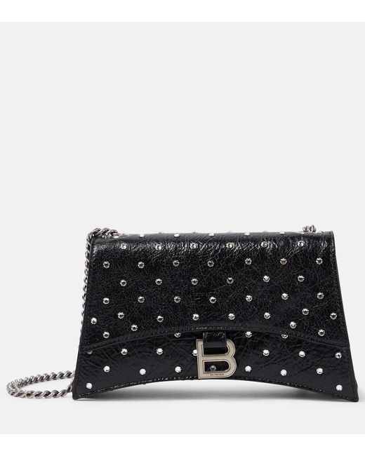 Balenciaga Crush XS embellished leather shoulder bag