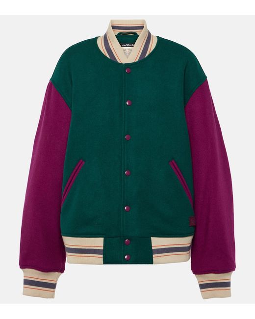 Acne Studios Wool-blend varsity jacket