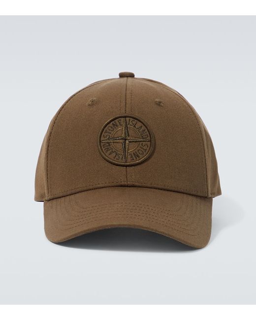 Stone Island Compass cotton baseball cap