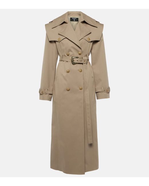 Balmain Cotton twill trench coat