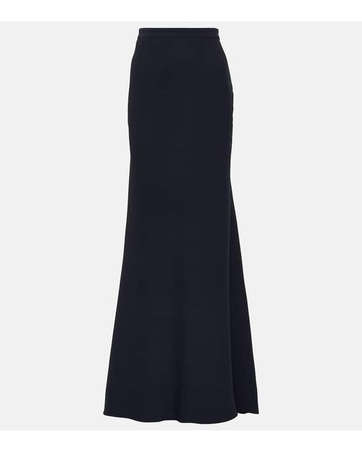 Valentino High-rise silk maxi skirt