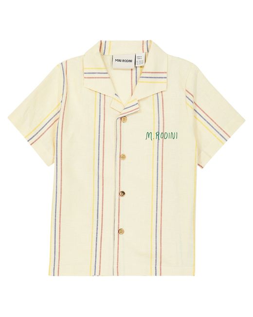 Mini Rodini Striped cotton blend shirt