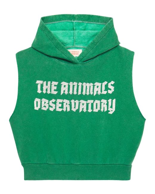 The Animals Observatory Whale printed cotton jersey vest