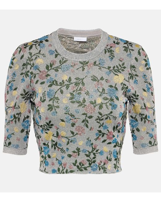 Rabanne Floral jacquard sweater