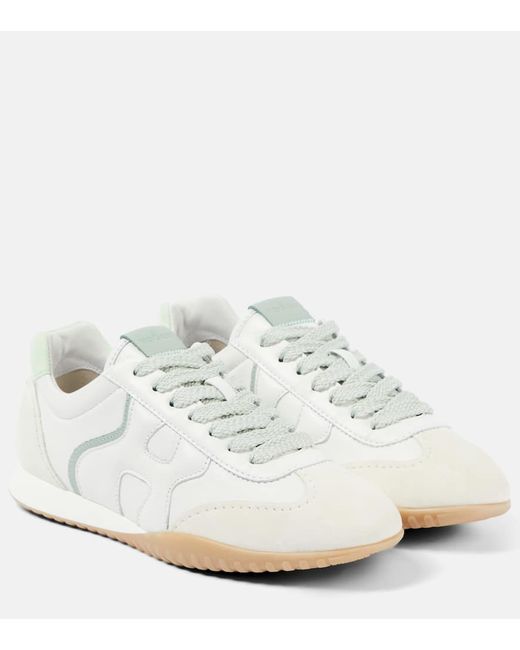 Hogan Olympia-Z leather and suede sneakers