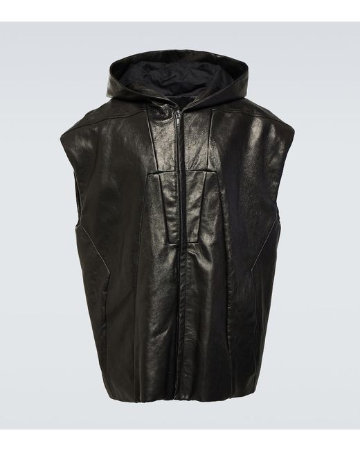 Rick Owens Oversized leather jacket