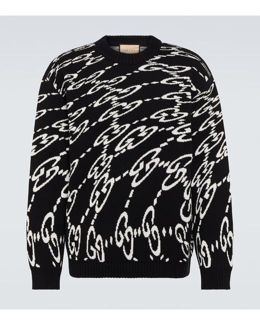 Gucci GG jacquard cotton piqué sweater
