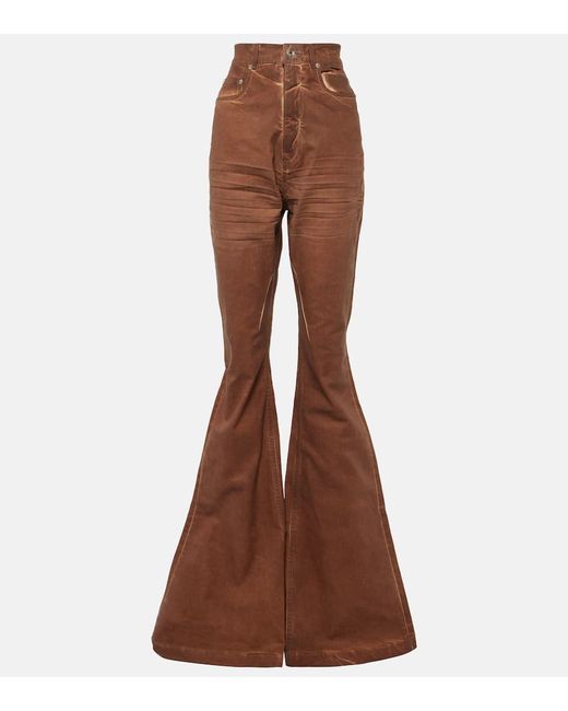 Rick Owens High-rise flared jeans
