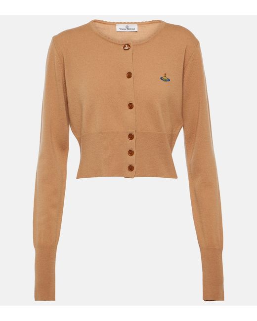 Vivienne Westwood Bea cropped wool and cashmere cardigan