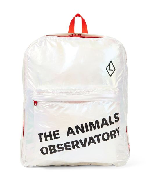 The Animals Observatory Logo metallic backpack
