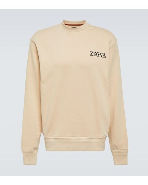 Z Zegna Logo cotton jersey sweatshirt