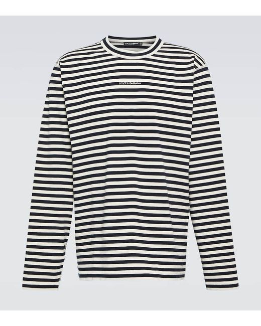 Dolce & Gabbana Striped cotton jersey T-shirt