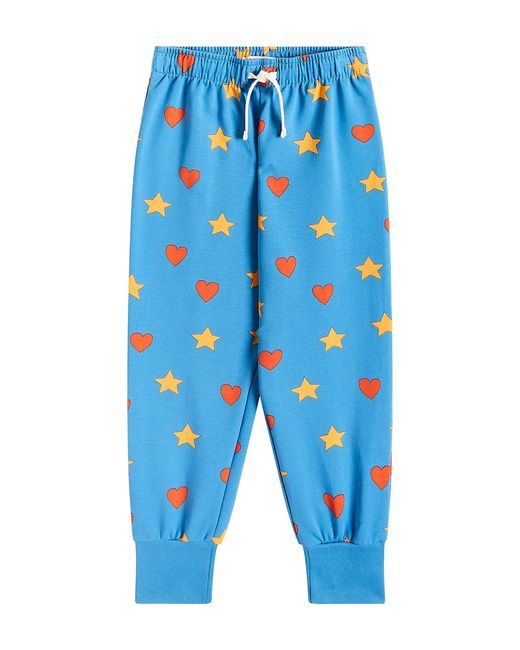 TinyCottons Hearts Stars cotton-blend jersey sweatpants