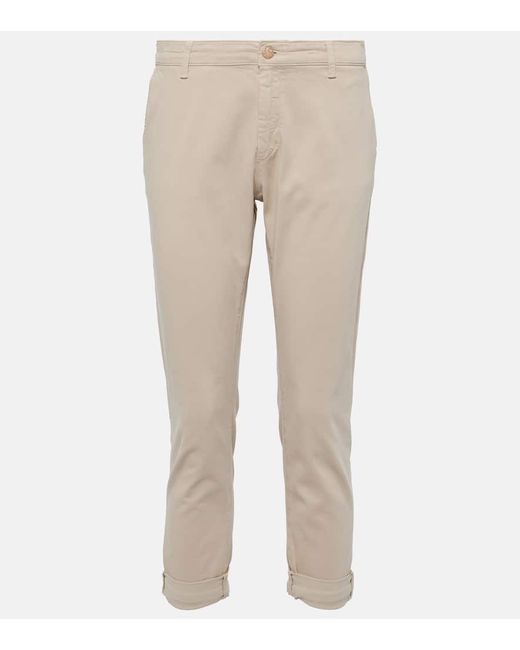 Ag Jeans Caden mid-rise twill tapered pants