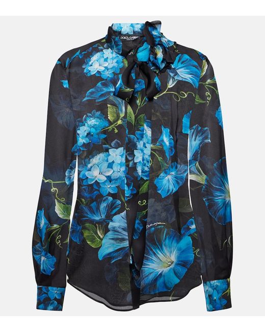 Dolce & Gabbana Floral silk blouse