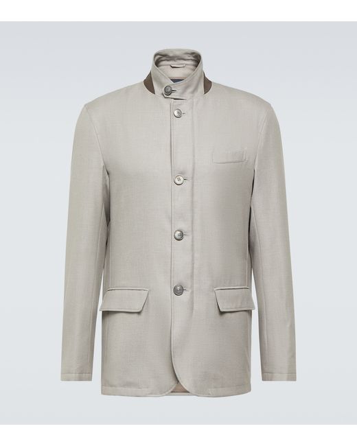 Herno Cotton cashmere and silk coat