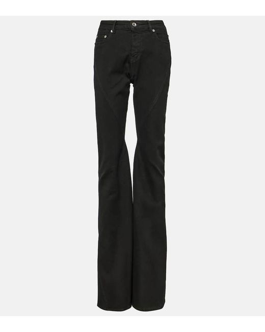 Rick Owens Mid-rise bootcut jeans