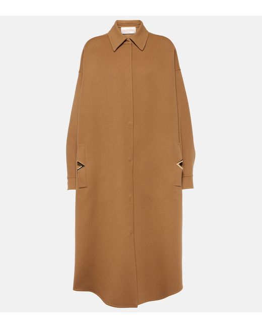 Valentino VGold wool and cashmere coat