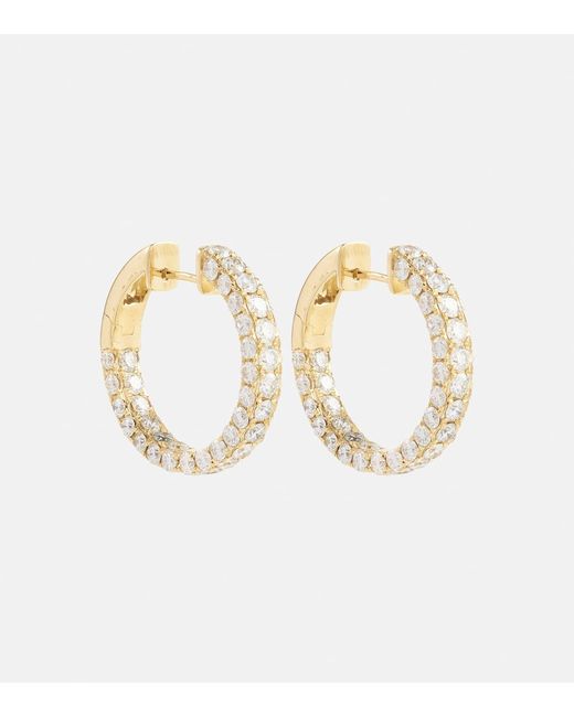 Shay 18kt hoop earrings with diamonds