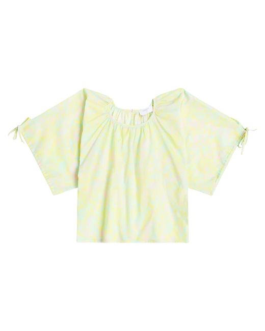 Paade Mode Printed cotton chiffon blouse