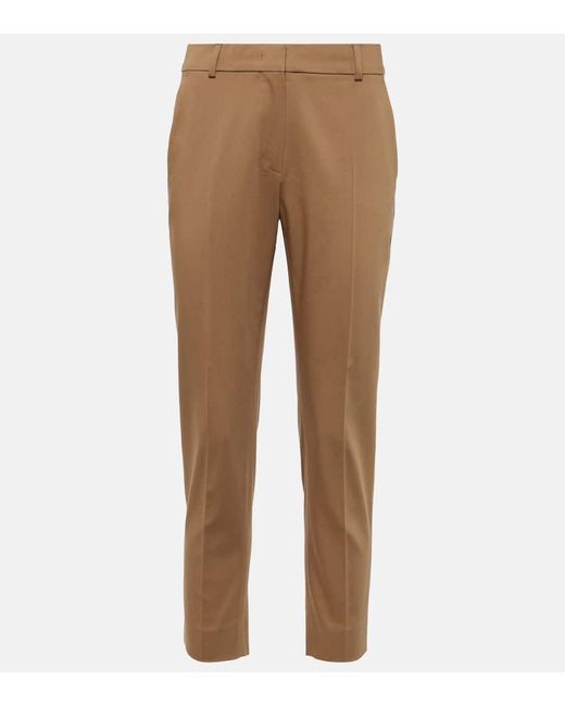 Max Mara Lince cropped cotton straight pants