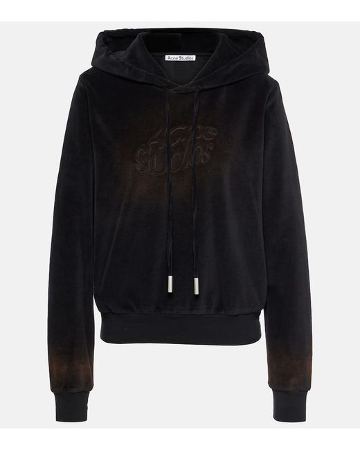 Acne Studios Faro cotton-blend velvet hoodie