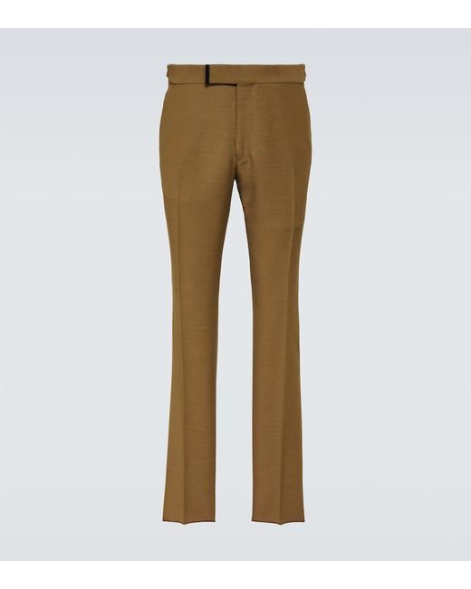 Tom Ford Mid-rise tapered pants