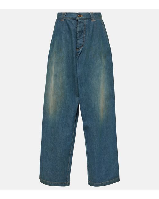 Maison Margiela Americana mid-rise wide-leg jeans