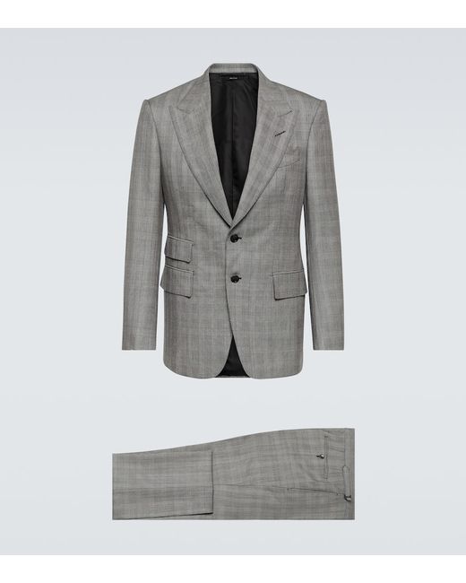 Tom Ford Shelton checked wool suit