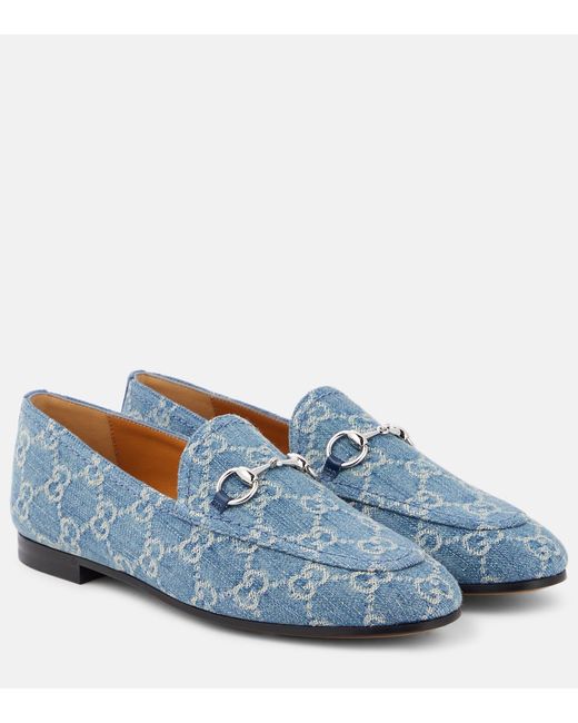 Gucci New Jordaan GG denim loafers