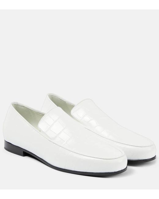Totême The Oval croc-effect leather loafers