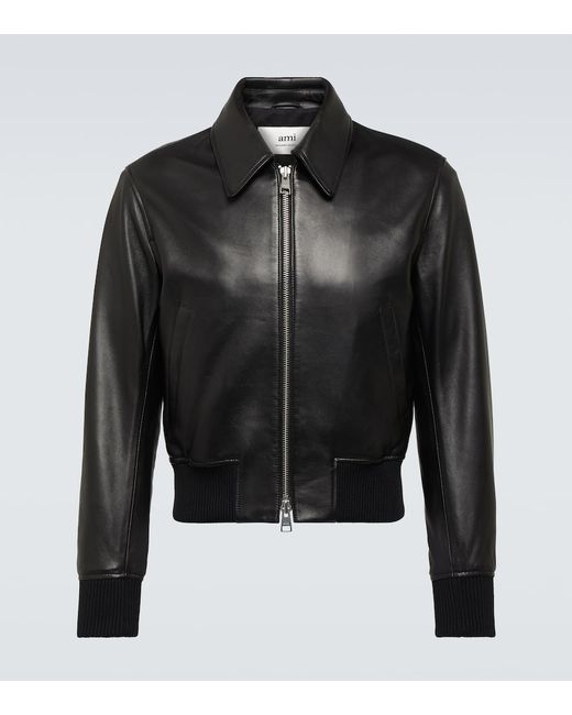 AMI Alexandre Mattiussi Leather jacket
