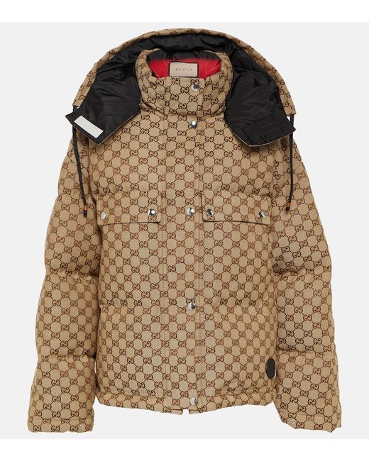 Gucci GG cotton canvas down jacket