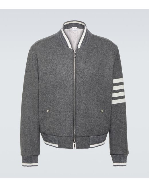 Thom Browne 4-Bar wool and cashmere blouson jacket