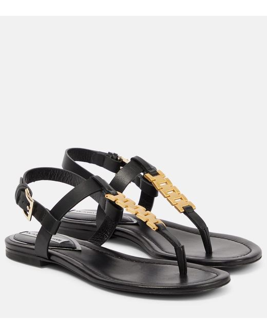 Victoria Beckham Leather thong sandals