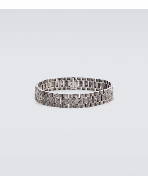 Shay Rail Link 18kt gold bracelet with diamonds