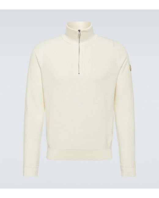 Moncler Cotton and cashmere turtleneck sweater