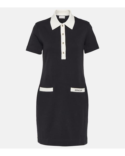 Moncler Logo cotton-blend shirt dress
