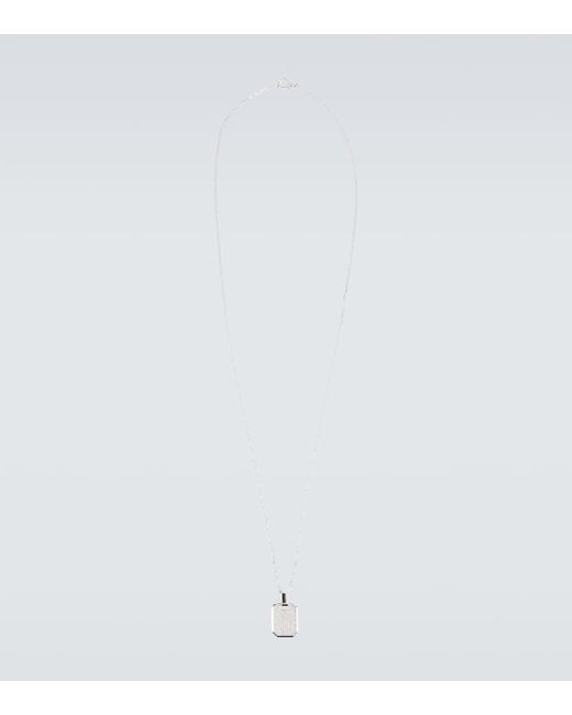 Shay 18kt white chain necklace with diamonds