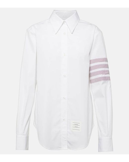 Thom Browne 4-Bar cotton poplin shirt