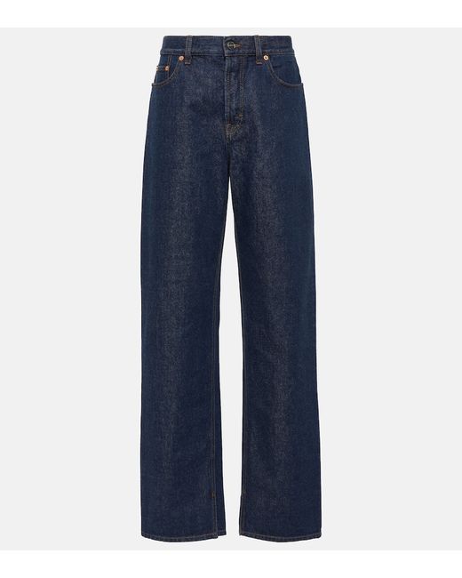 Gucci Low-rise wide-leg jeans