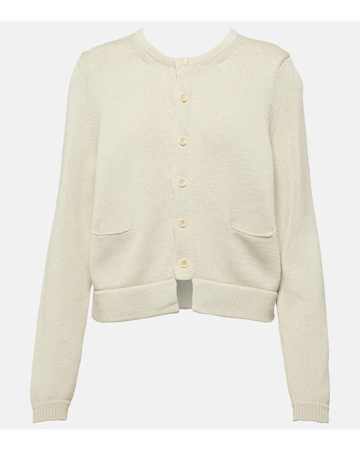Lemaire Cropped cotton cardigan